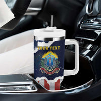 Personalized 54th Massachusetts Infantry Regiment Tumbler With Handle American Flag Heritage - Wonder Print Shop