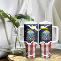 Personalized 54th Massachusetts Infantry Regiment Tumbler With Handle American Flag Heritage - Wonder Print Shop