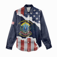 Personalized 54th Massachusetts Infantry Regiment Women Casual Shirt American Flag Heritage - Wonder Print Shop