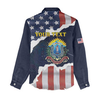 Personalized 54th Massachusetts Infantry Regiment Women Casual Shirt American Flag Heritage - Wonder Print Shop