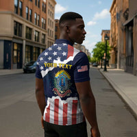 Personalized 54th Massachusetts Infantry Regiment Zipper Polo Shirt American Flag Heritage - Wonder Print Shop