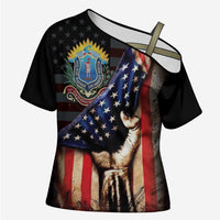 54th Massachusetts Infantry Regiment Cross Shoulder Shirt Flag of Freedom - Wonder Print Shop