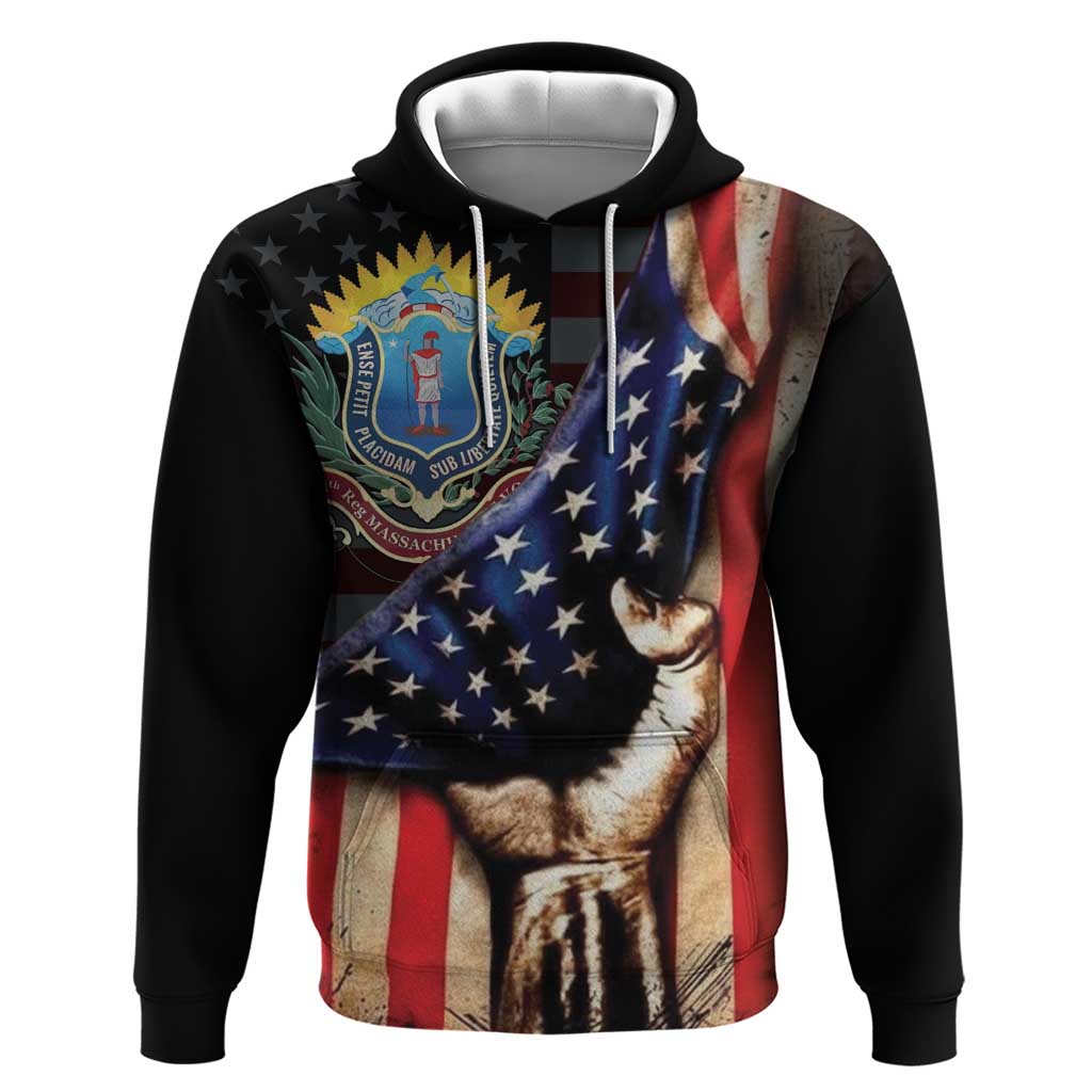 54th Massachusetts Infantry Regiment Hoodie Flag of Freedom - Wonder Print Shop