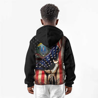 54th Massachusetts Infantry Regiment Kid Hoodie Flag of Freedom - Wonder Print Shop