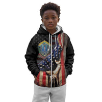 54th Massachusetts Infantry Regiment Kid Hoodie Flag of Freedom - Wonder Print Shop