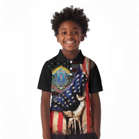 54th Massachusetts Infantry Regiment Kid Polo Shirt Flag of Freedom - Wonder Print Shop