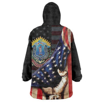 54th Massachusetts Infantry Regiment Kid Wearable Blanket Hoodie Flag of Freedom - Wonder Print Shop