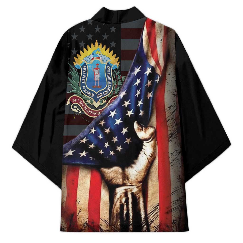 54th Massachusetts Infantry Regiment Kimono Flag of Freedom - Wonder Print Shop