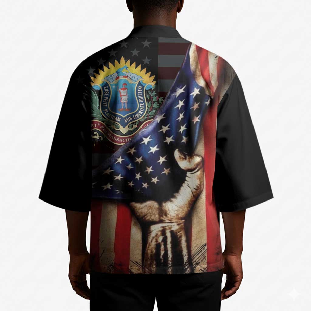 54th Massachusetts Infantry Regiment Kimono Flag of Freedom - Wonder Print Shop