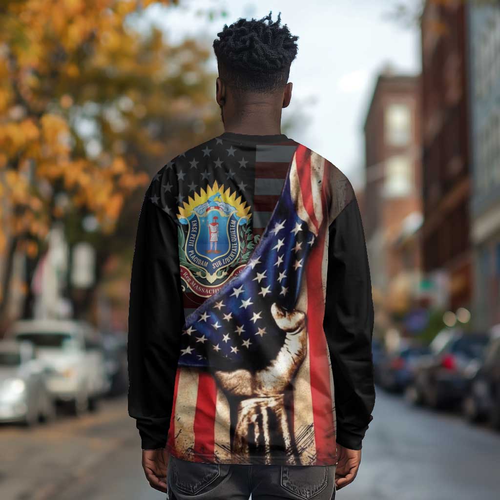 54th Massachusetts Infantry Regiment Long Sleeve Shirt Flag of Freedom - Wonder Print Shop