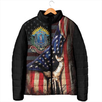 54th Massachusetts Infantry Regiment Padded Jacket Flag of Freedom - Wonder Print Shop