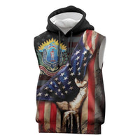 54th Massachusetts Infantry Regiment Sleeveless Hoodie Flag of Freedom - Wonder Print Shop