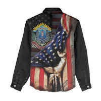 54th Massachusetts Infantry Regiment Women Casual Shirt Flag of Freedom - Wonder Print Shop