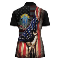 54th Massachusetts Infantry Regiment Women Polo Shirt Flag of Freedom - Wonder Print Shop