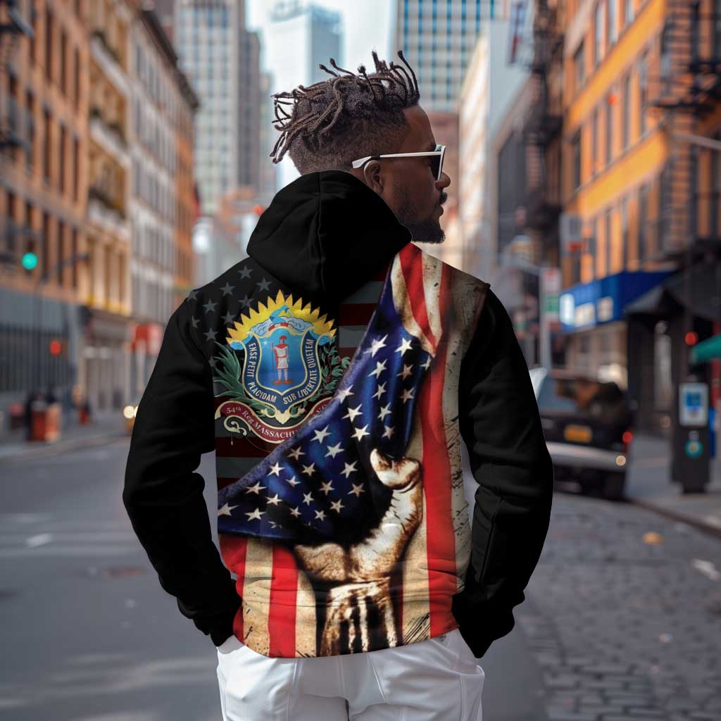 54th Massachusetts Infantry Regiment Zip Hoodie Flag of Freedom - Wonder Print Shop