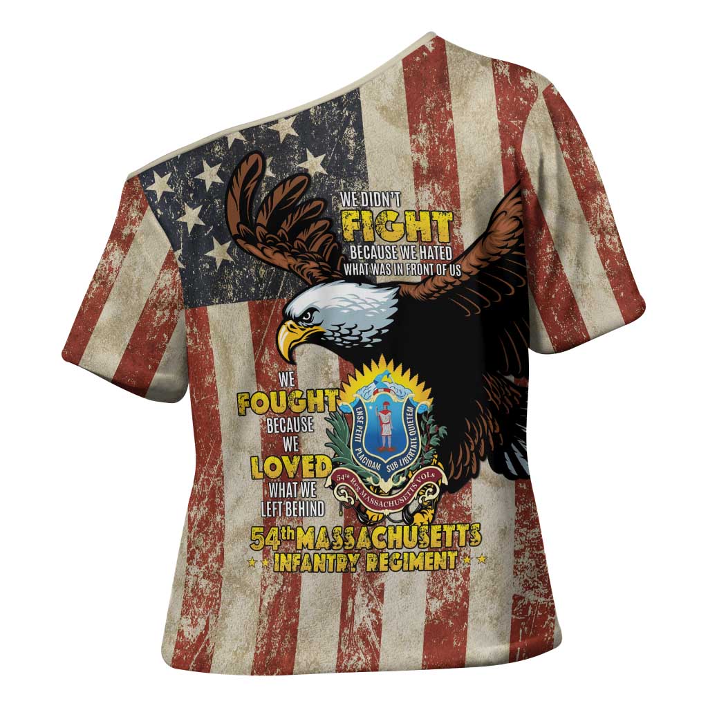 54th Massachusetts Infantry Regiment Cross Shoulder Shirt American Eagle - Wonder Print Shop