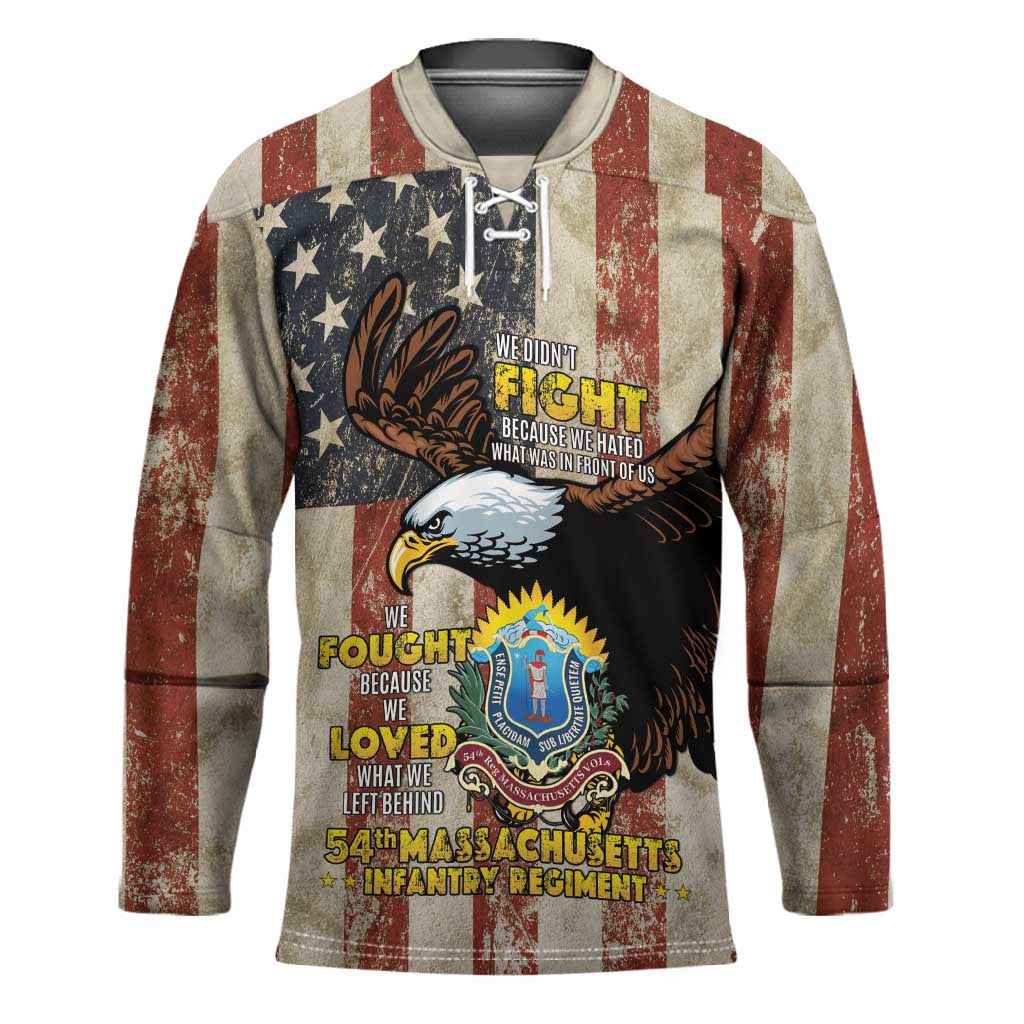 54th Massachusetts Infantry Regiment Hockey Jersey American Eagle - Wonder Print Shop