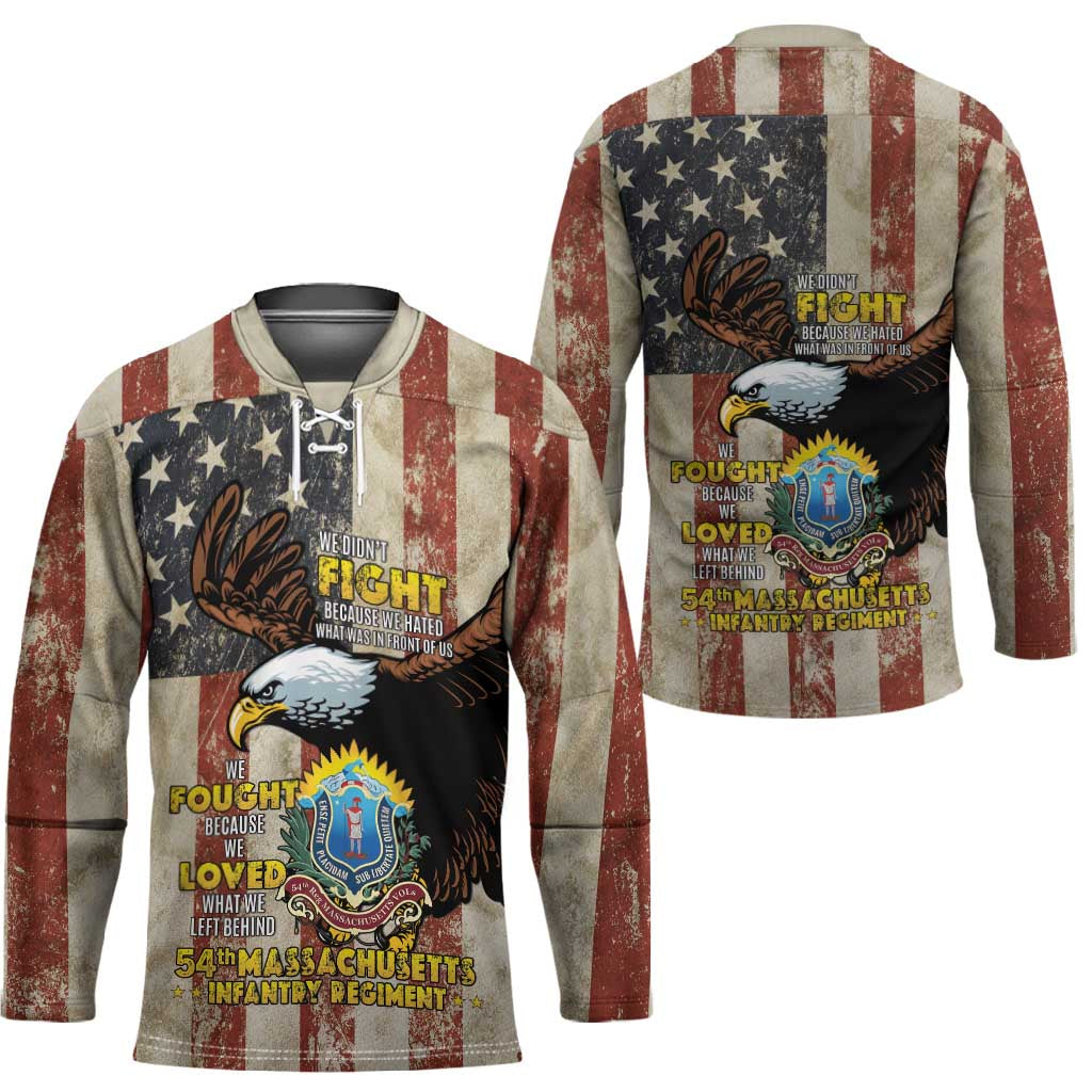 54th Massachusetts Infantry Regiment Hockey Jersey American Eagle - Wonder Print Shop