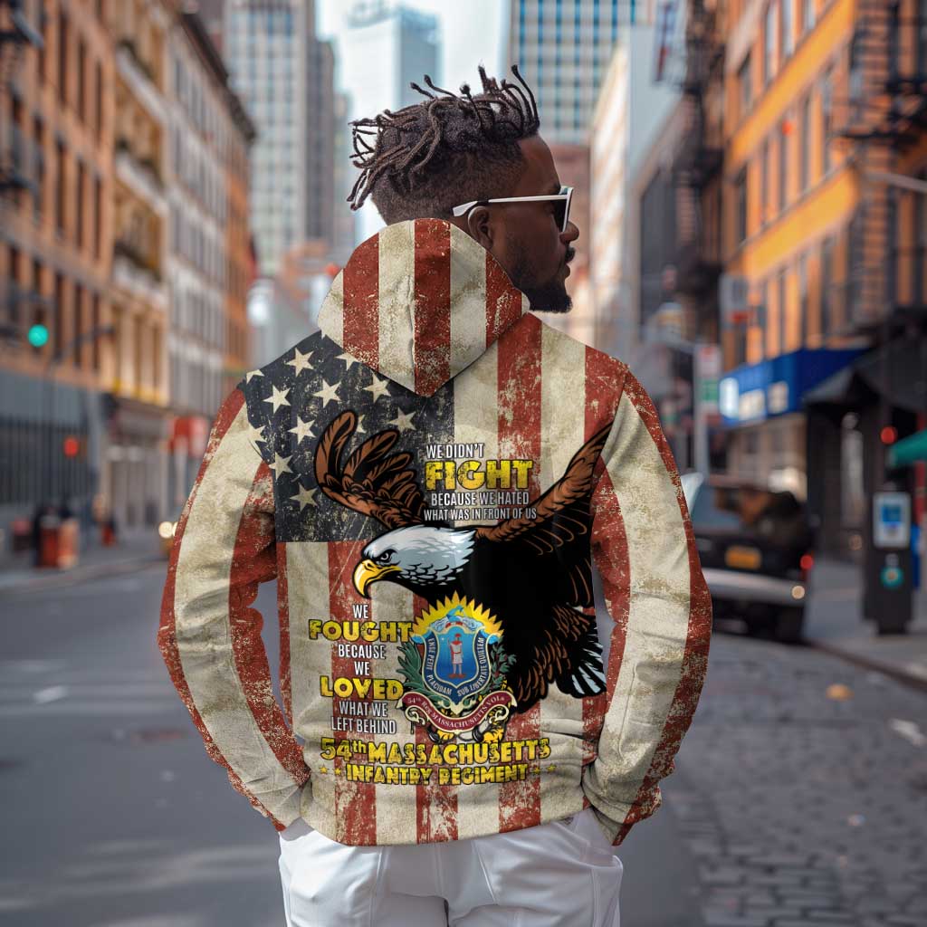 54th Massachusetts Infantry Regiment Hoodie American Eagle - Wonder Print Shop