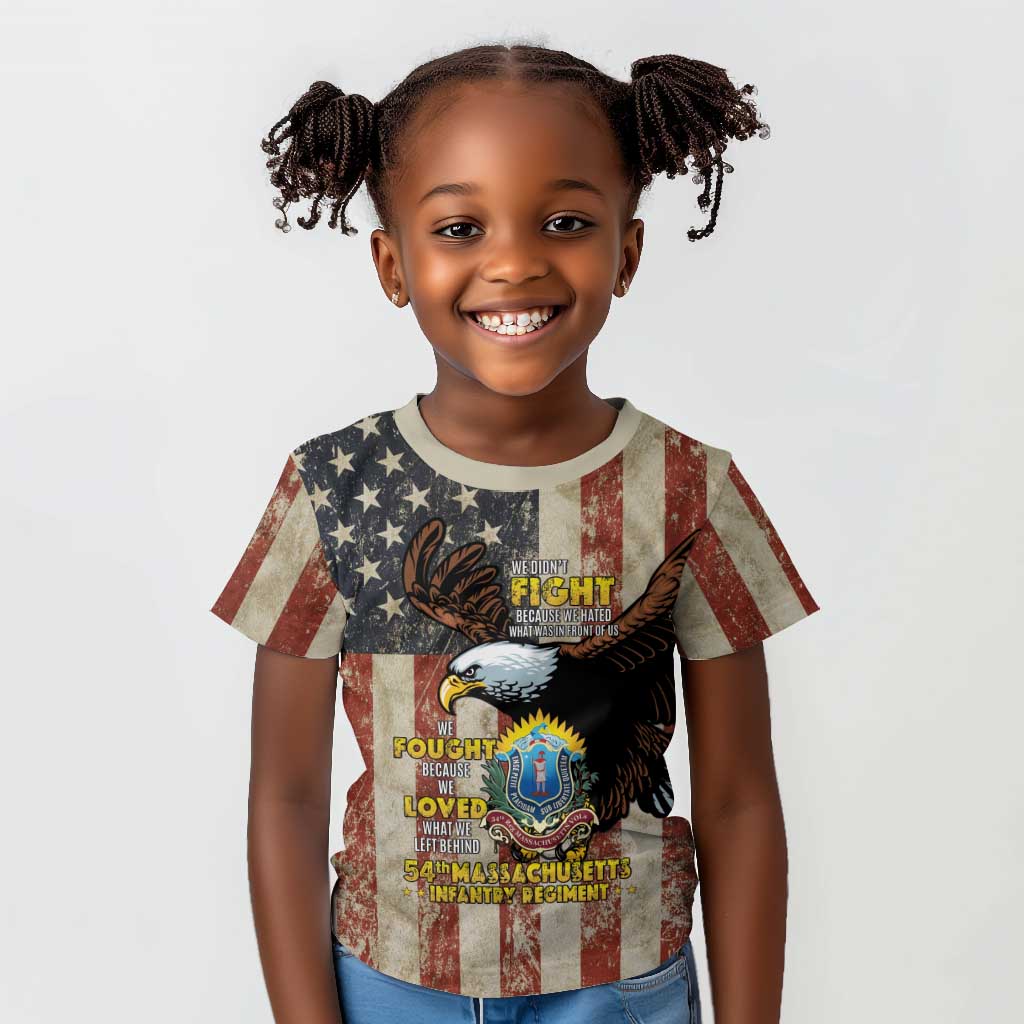 54th Massachusetts Infantry Regiment Kid T shirt American Eagle - Wonder Print Shop