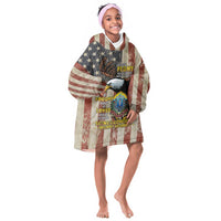 54th Massachusetts Infantry Regiment Kid Wearable Blanket Hoodie American Eagle - Wonder Print Shop
