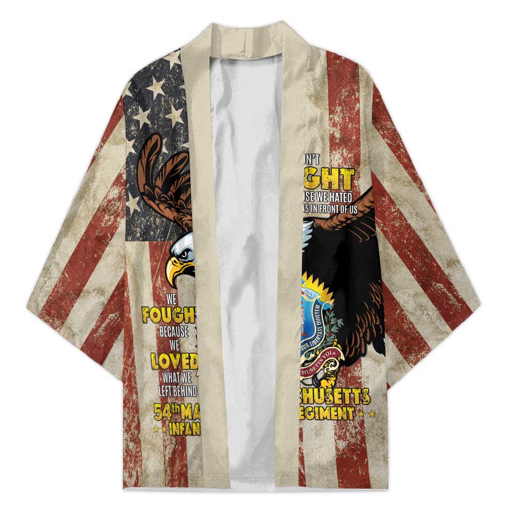 54th Massachusetts Infantry Regiment Kimono American Eagle - Wonder Print Shop