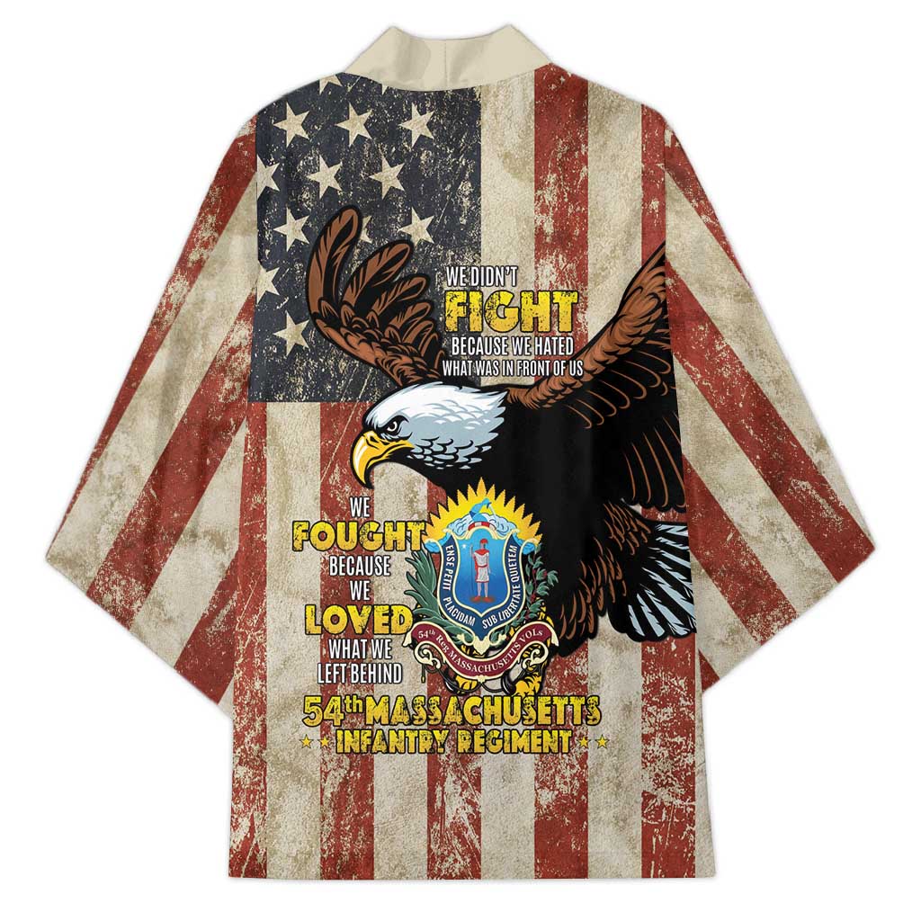 54th Massachusetts Infantry Regiment Kimono American Eagle - Wonder Print Shop