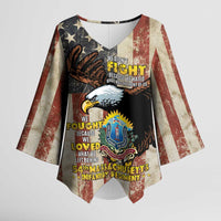 54th Massachusetts Infantry Regiment Kimono Sleeve Blouse American Eagle - Wonder Print Shop