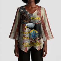 54th Massachusetts Infantry Regiment Kimono Sleeve Blouse American Eagle - Wonder Print Shop