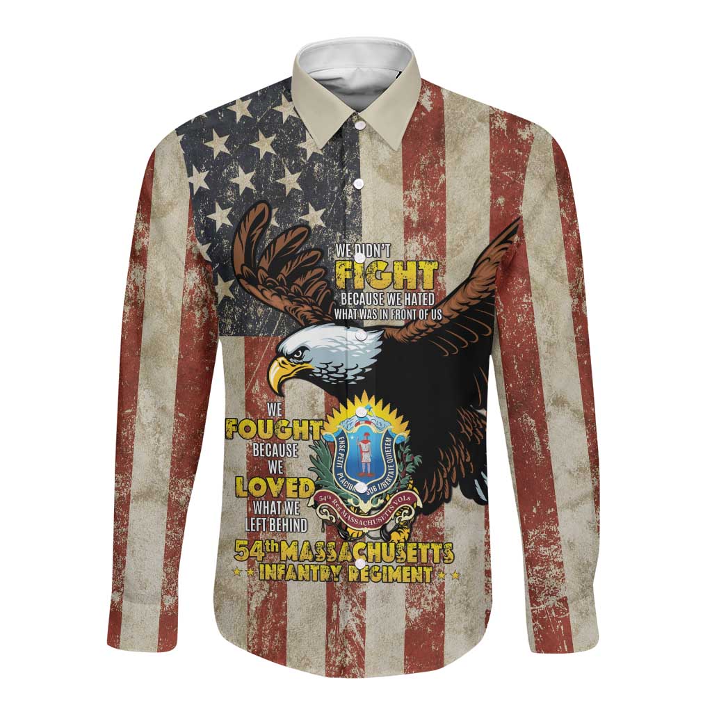54th Massachusetts Infantry Regiment Long Sleeve Button Shirt American Eagle - Wonder Print Shop