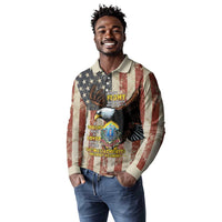 54th Massachusetts Infantry Regiment Long Sleeve Polo Shirt American Eagle - Wonder Print Shop