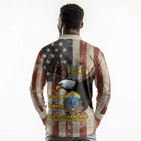 54th Massachusetts Infantry Regiment Long Sleeve Polo Shirt American Eagle - Wonder Print Shop