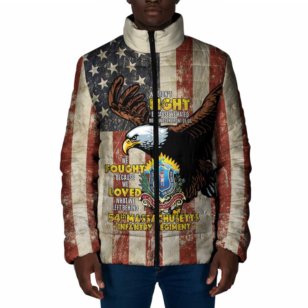 54th Massachusetts Infantry Regiment Padded Jacket American Eagle - Wonder Print Shop