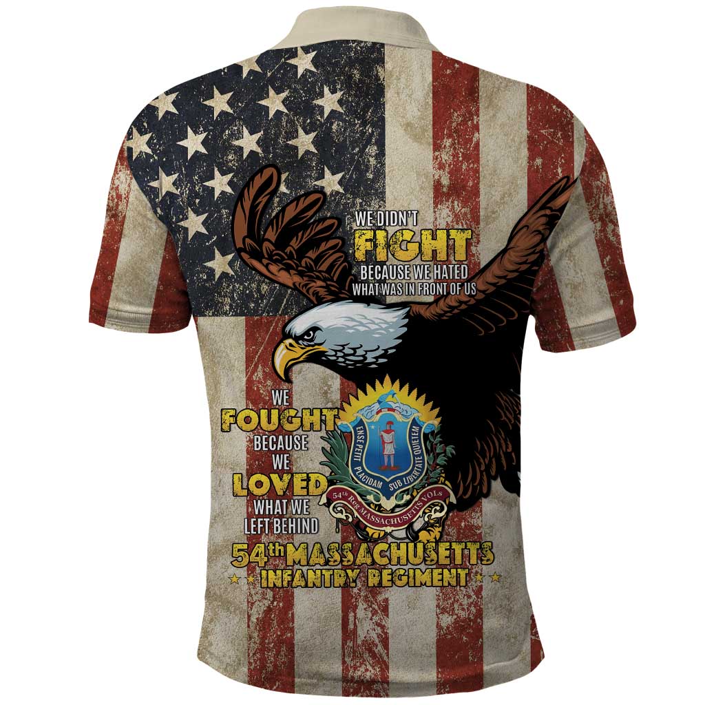 54th Massachusetts Infantry Regiment Polo Shirt American Eagle - Wonder Print Shop