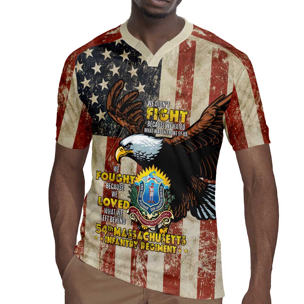 54th Massachusetts Infantry Regiment Rugby Jersey American Eagle - Wonder Print Shop