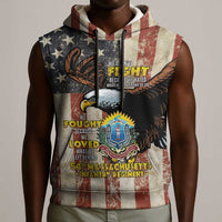 54th Massachusetts Infantry Regiment Sleeveless Hoodie American Eagle - Wonder Print Shop