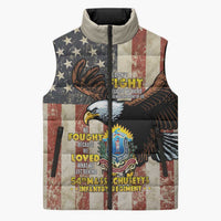 54th Massachusetts Infantry Regiment Sleeveless Puffer Jacket American Eagle - Wonder Print Shop