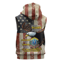 54th Massachusetts Infantry Regiment Sleeveless Zip Hoodie American Eagle - Wonder Print Shop