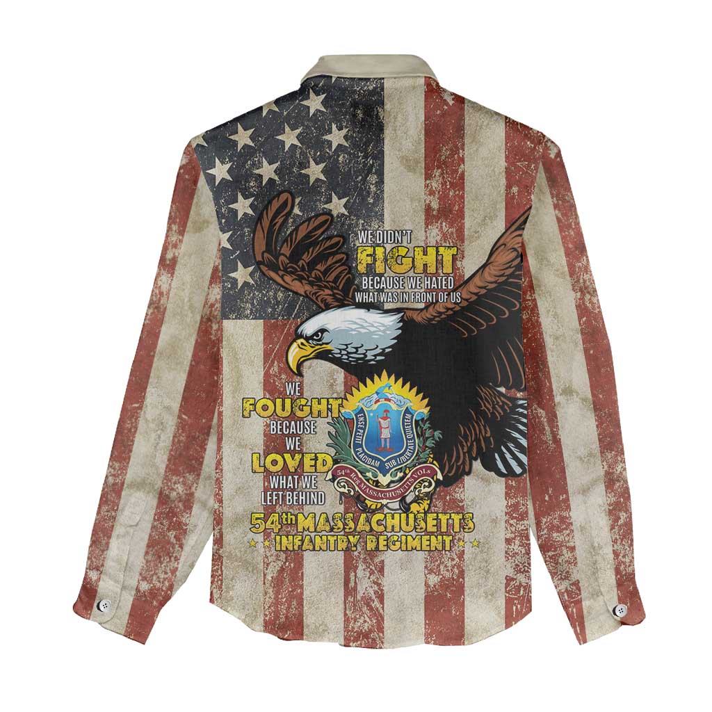 54th Massachusetts Infantry Regiment Women Casual Shirt American Eagle - Wonder Print Shop