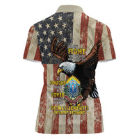 54th Massachusetts Infantry Regiment Women Polo Shirt American Eagle - Wonder Print Shop