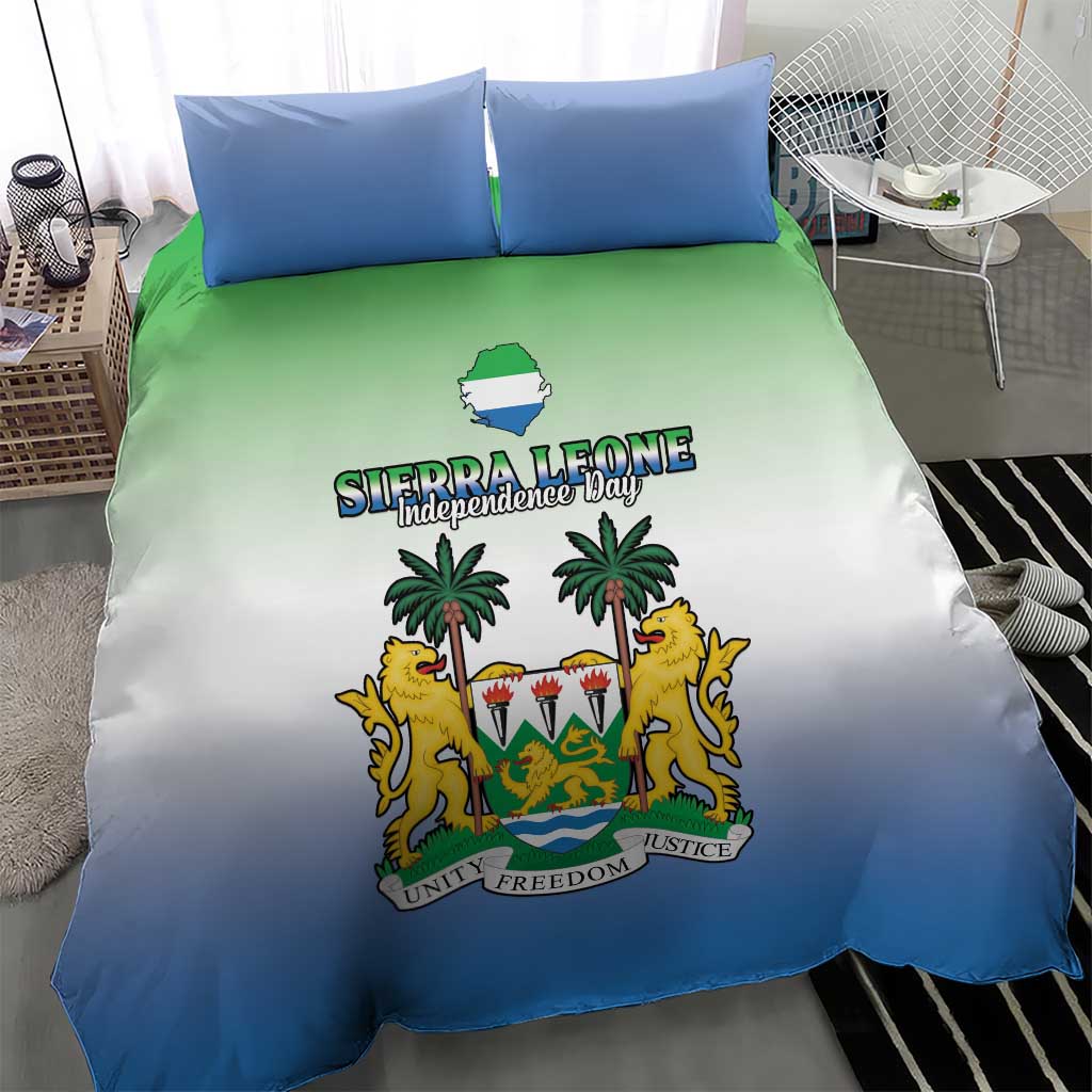 Sierra Leone Bedding Set Happy Independence Day