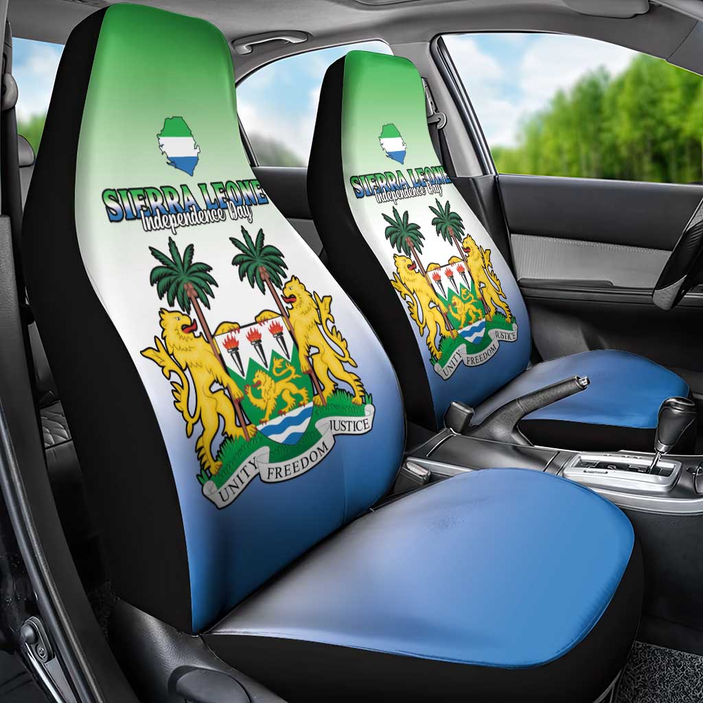 Sierra Leone Car Seat Cover Happy Independence Day