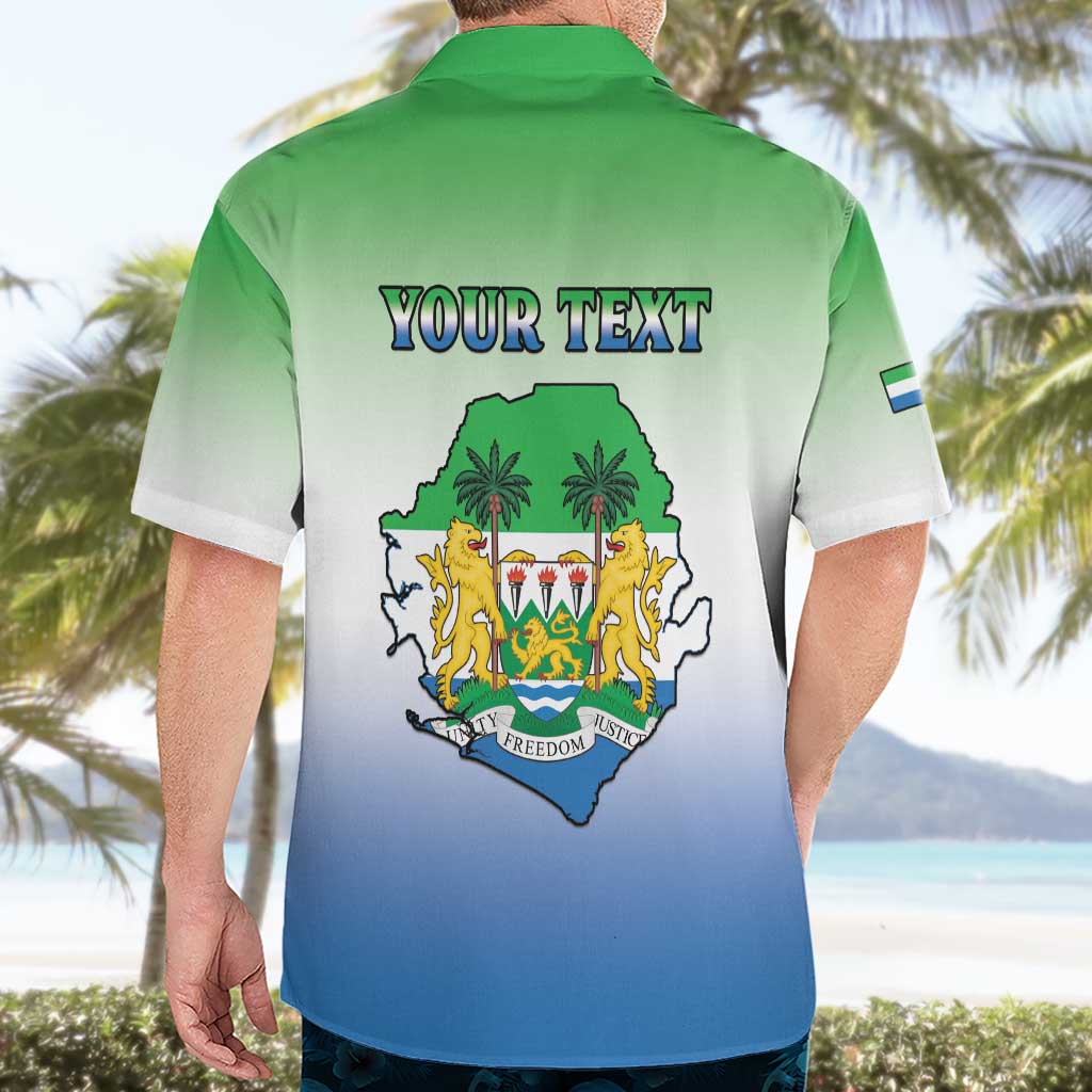 Personalised Sierra Leone Hawaiian Shirt Happy Independence Day
