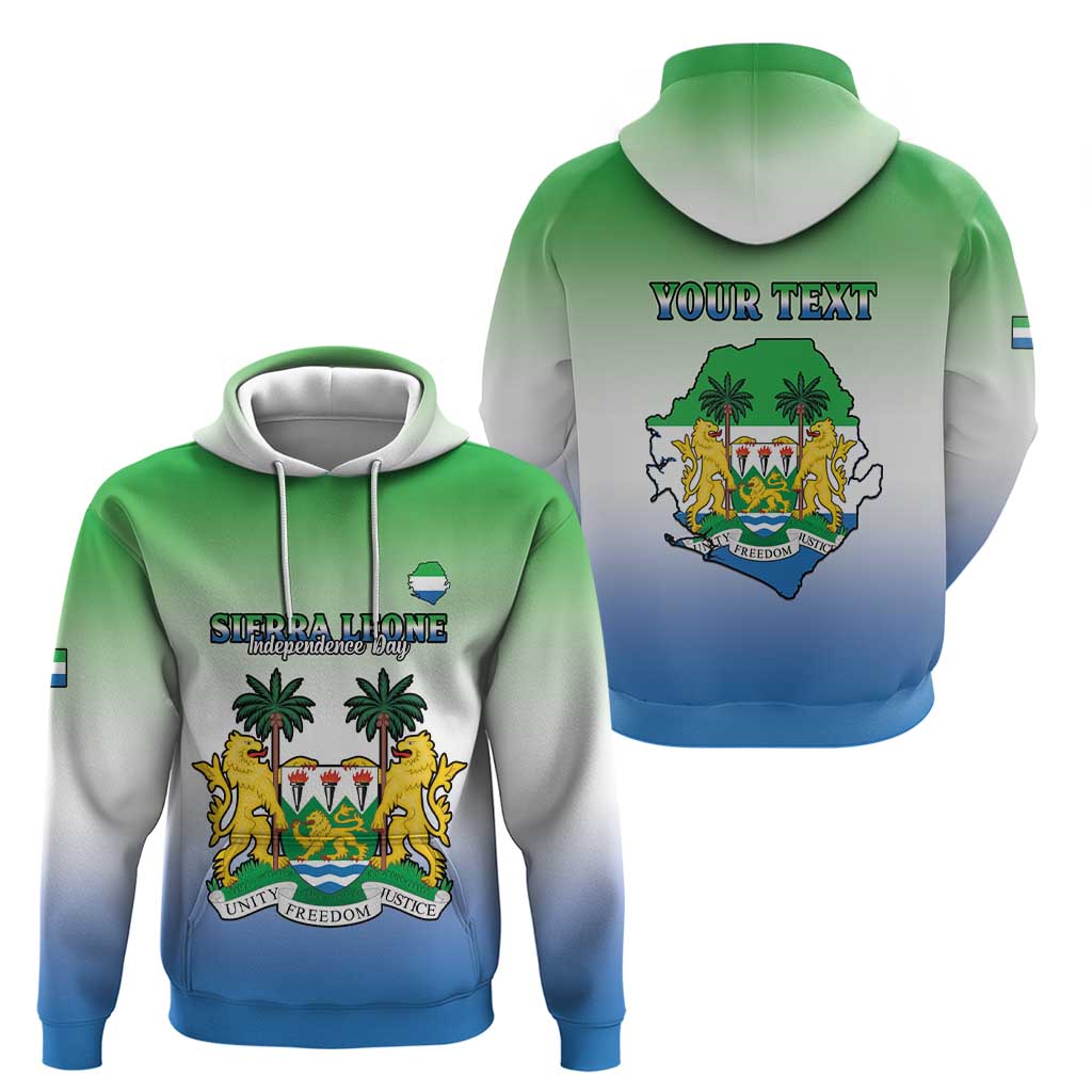 Personalised Sierra Leone Hoodie Happy Independence Day