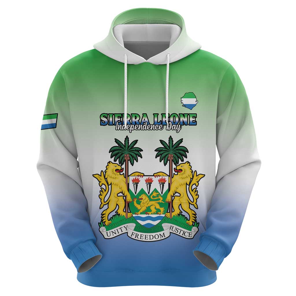 Personalised Sierra Leone Hoodie Happy Independence Day