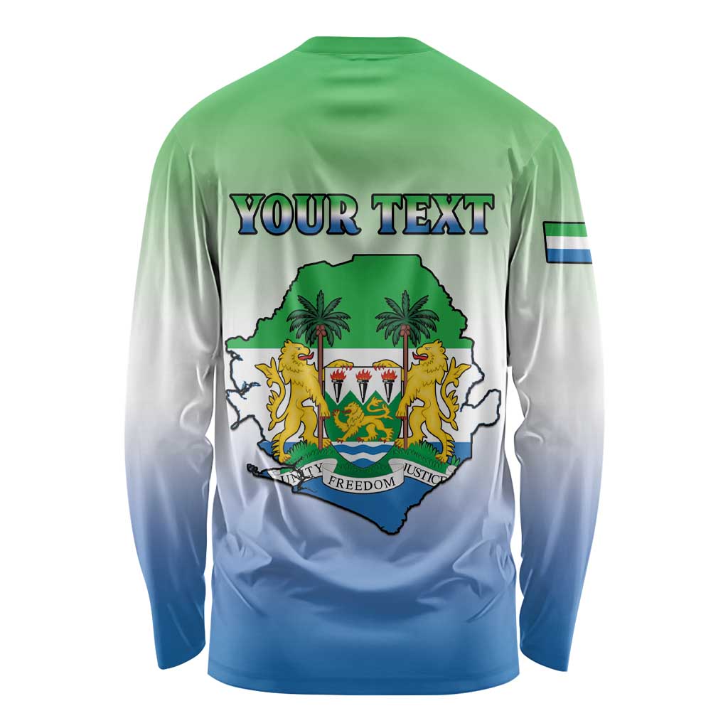 Personalised Sierra Leone Long Sleeve Shirt Happy Independence Day