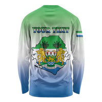 Personalised Sierra Leone Long Sleeve Shirt Happy Independence Day