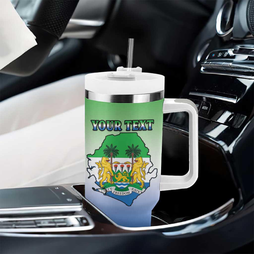 Personalised Sierra Leone Tumbler With Handle Happy Independence Day