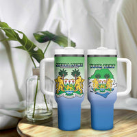 Personalised Sierra Leone Tumbler With Handle Happy Independence Day