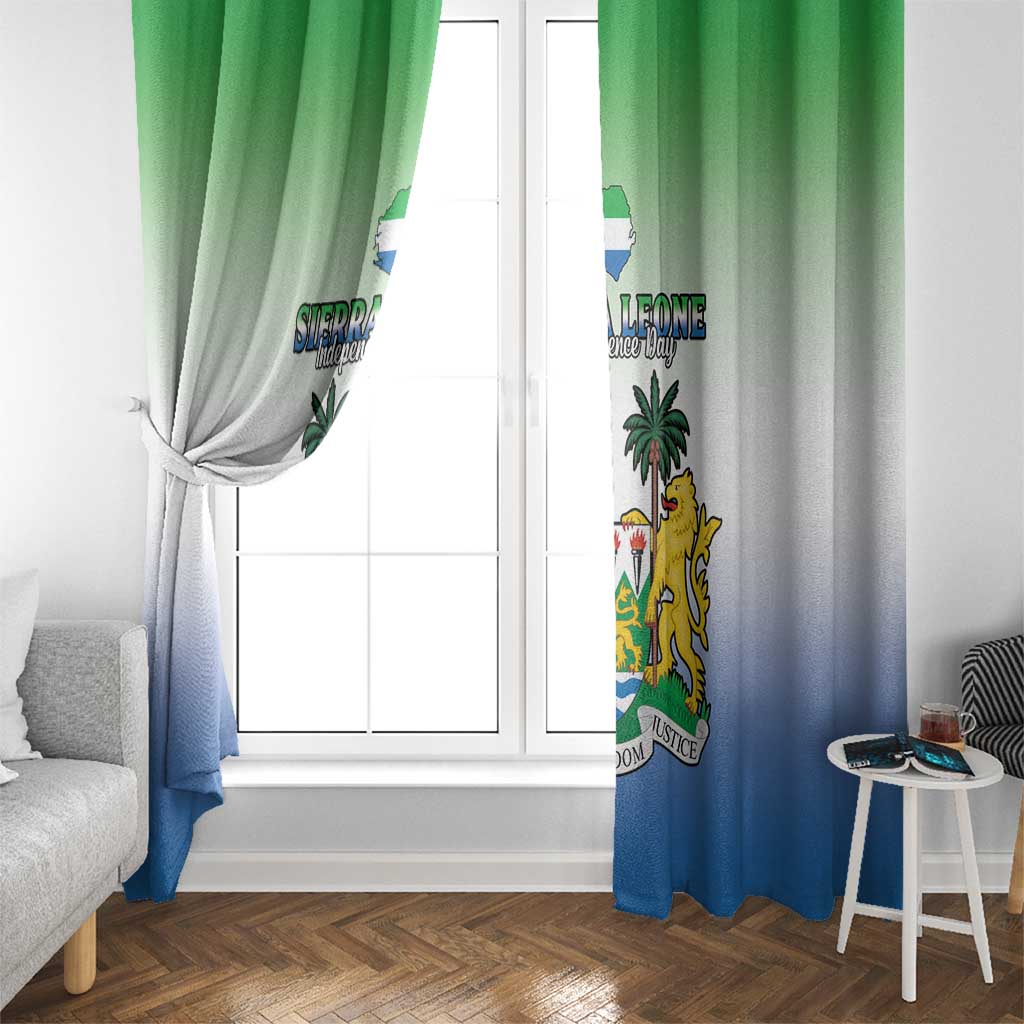 Sierra Leone Window Curtain Happy Independence Day